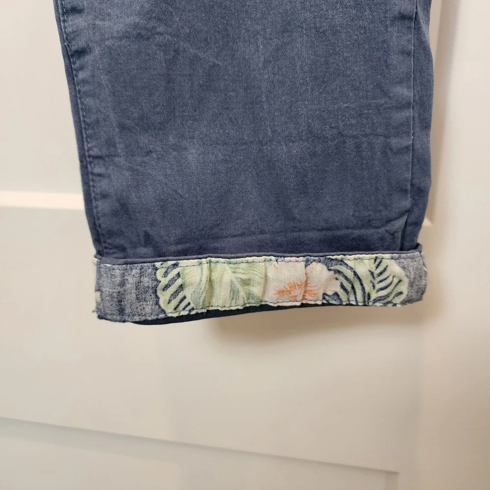 Chubbies True Blues Pants Men S Twill Floral Cuff Tropical Cuff Preppy Coastal - Picture 3 of 16